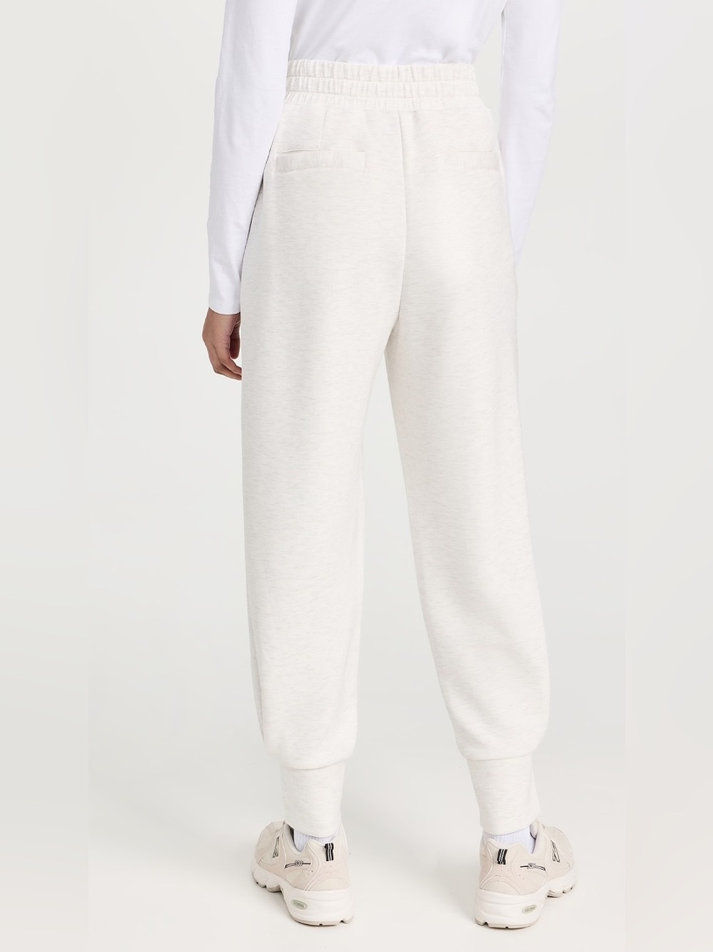 Varley Ivory Marl The Relaxed Pull On Pants Size Large - Picture 3 of 16